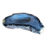 Vide-poche en agate naturelle gris bleu