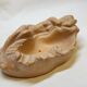 Empty plaster pocket sleeping woman art nouveau signed Carlo Conte