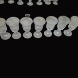 Set of 40 La Rochère Amitier crystal glasses from the 19th century + 8 replacements