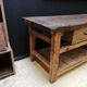 Large solid wooden carpenter's workbench