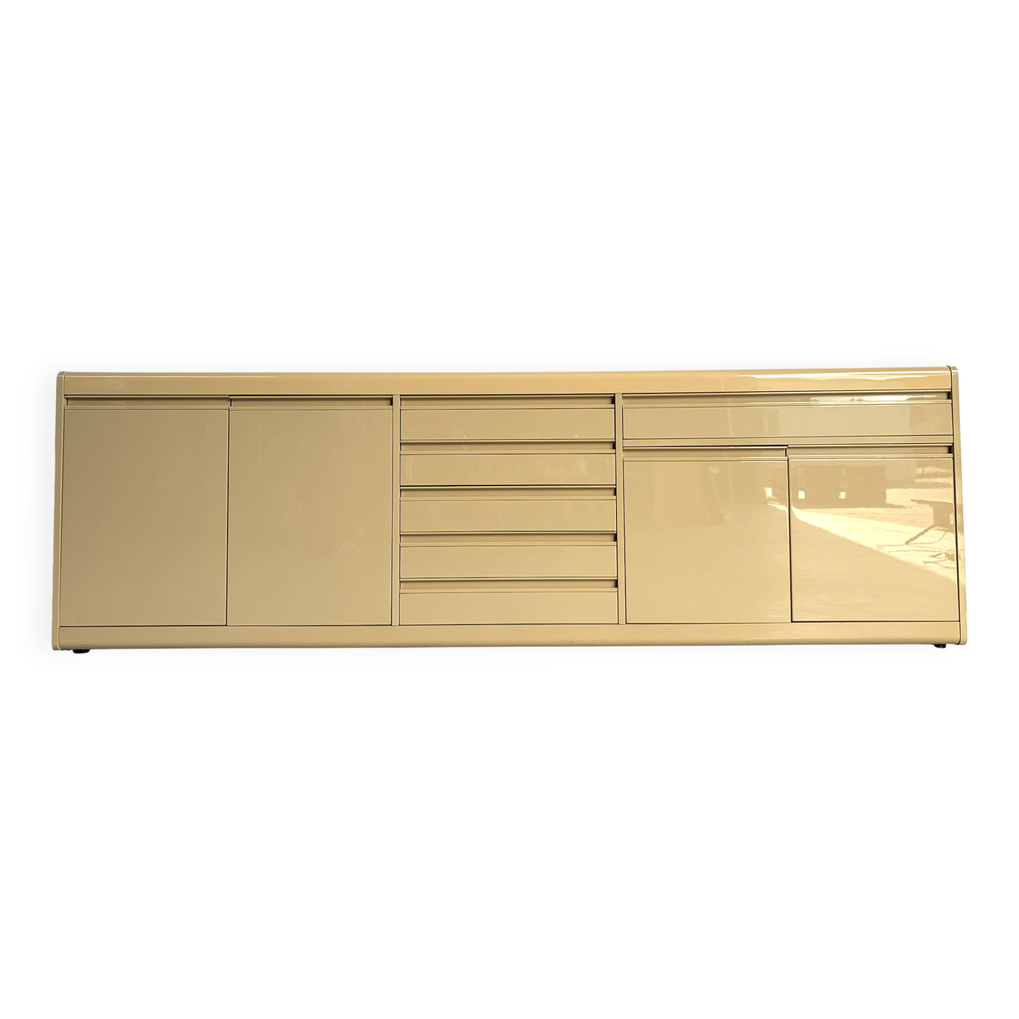 Vintage lacquered credenza, 1980s