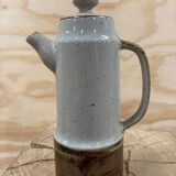 Japanese teapot in gray and brown stoneware