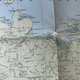 Taride vintage world map planisphere 1976
