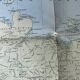 Planisphère mappemonde Taride vintage 1976
