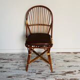 Bamboo and rattan chairs circa 60/70 from maison drucker