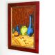 Tableau, peinture nature morte aux vases, années 70