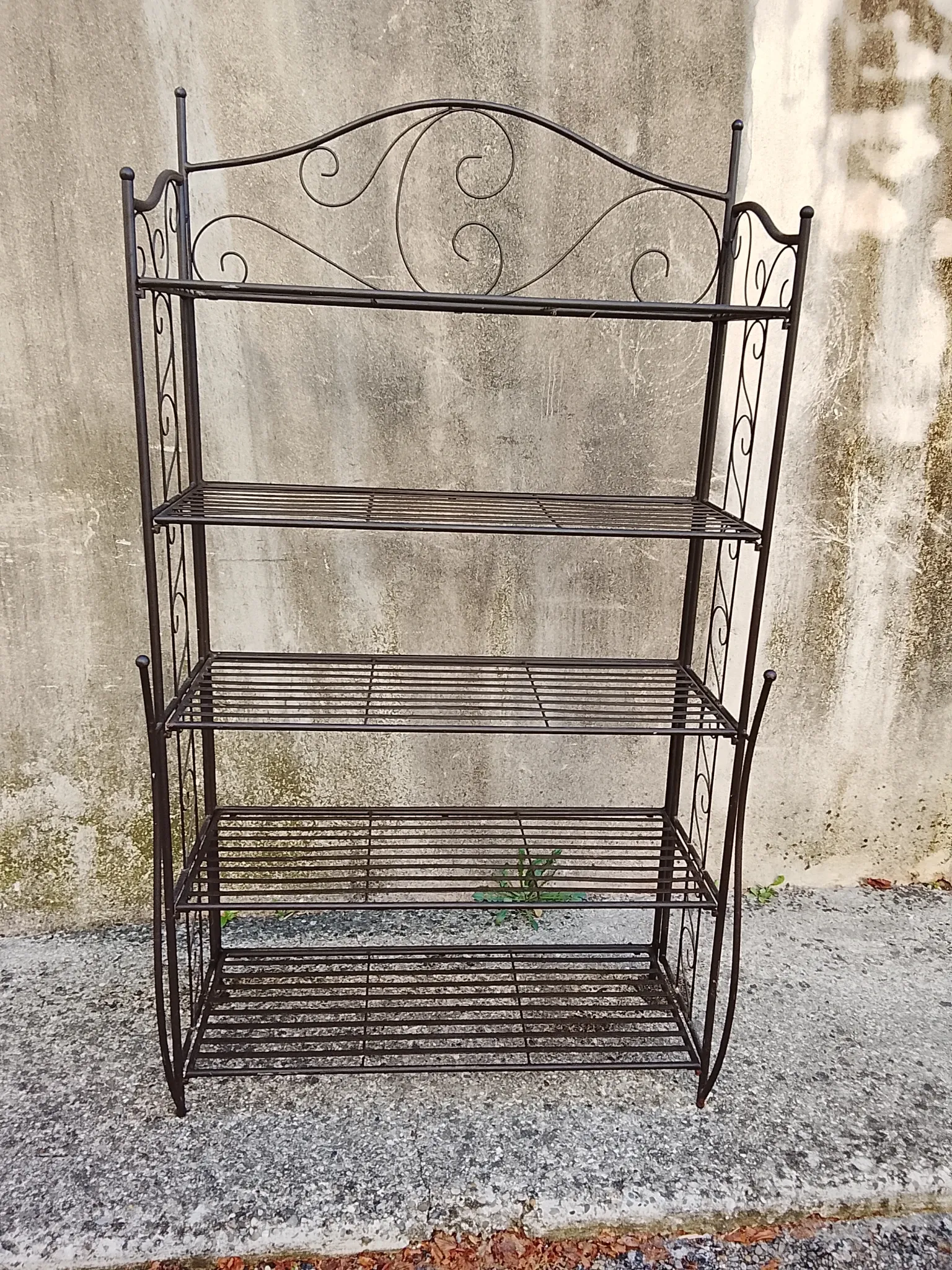 Etagere boulangere pliante en fer - 5 niveaux