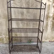 Folding baker's shelf in iron - 5 levels