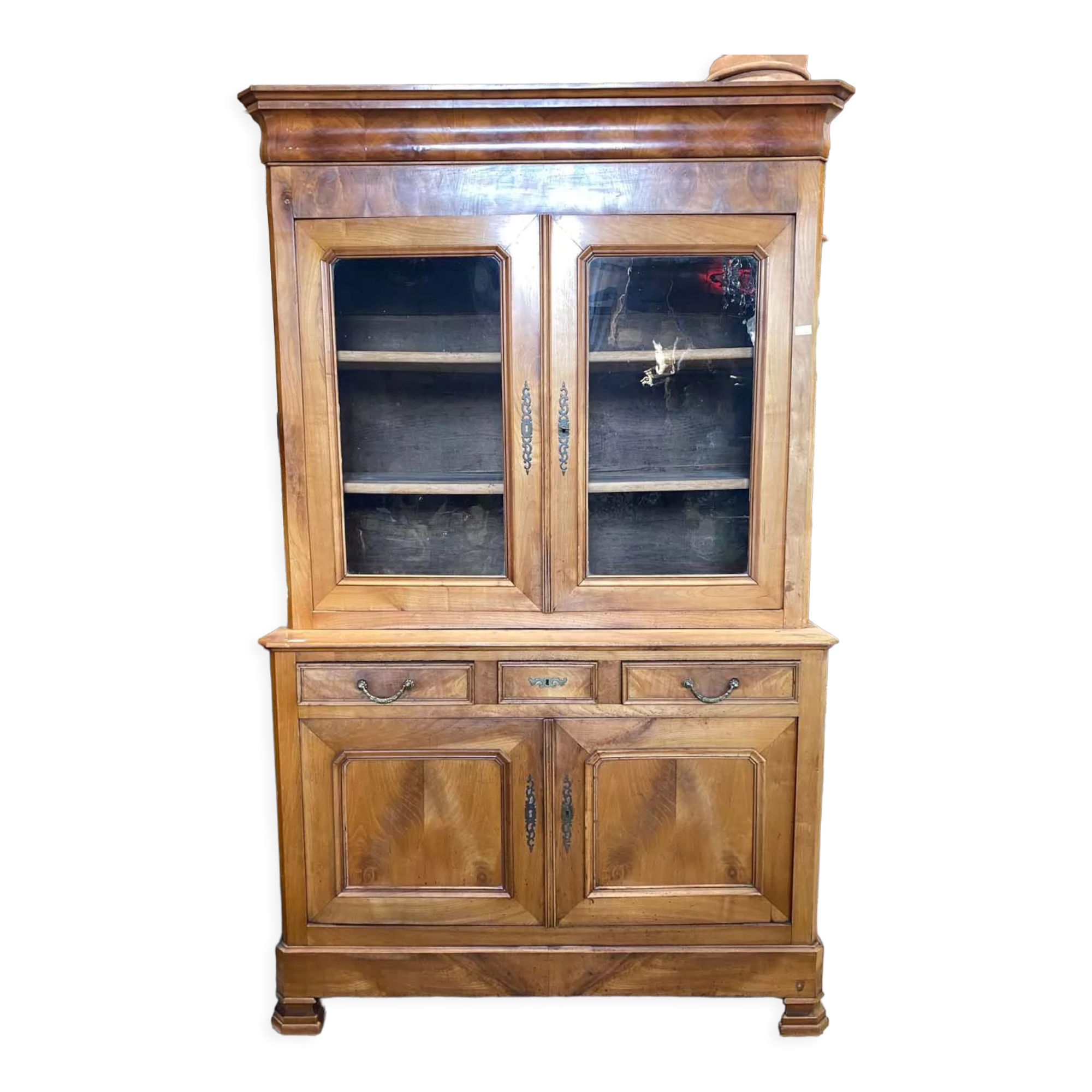 Buffet deux corps, merisier