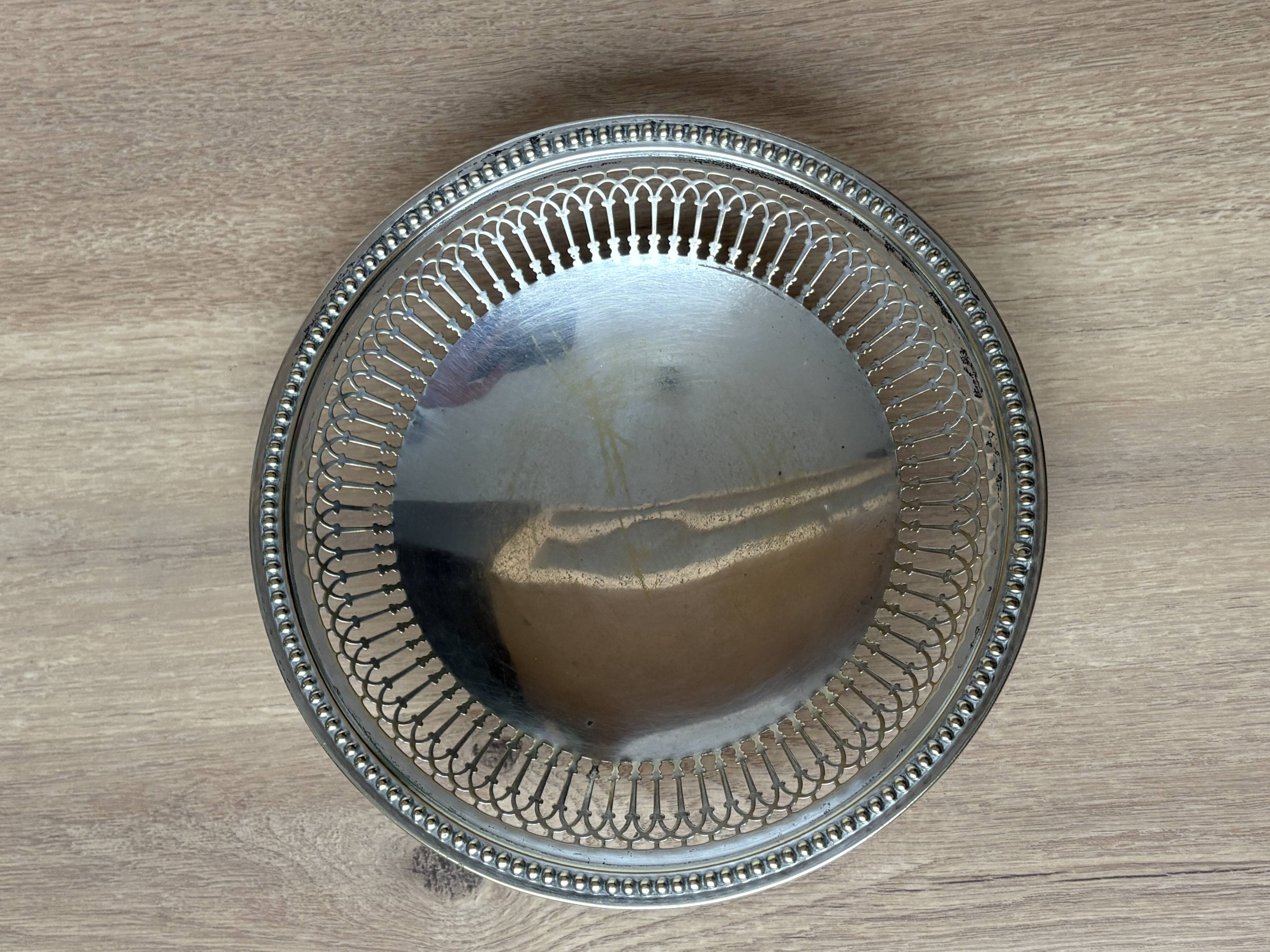silver-plated display stand