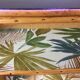 Rattan bar and its 2 stools 60s