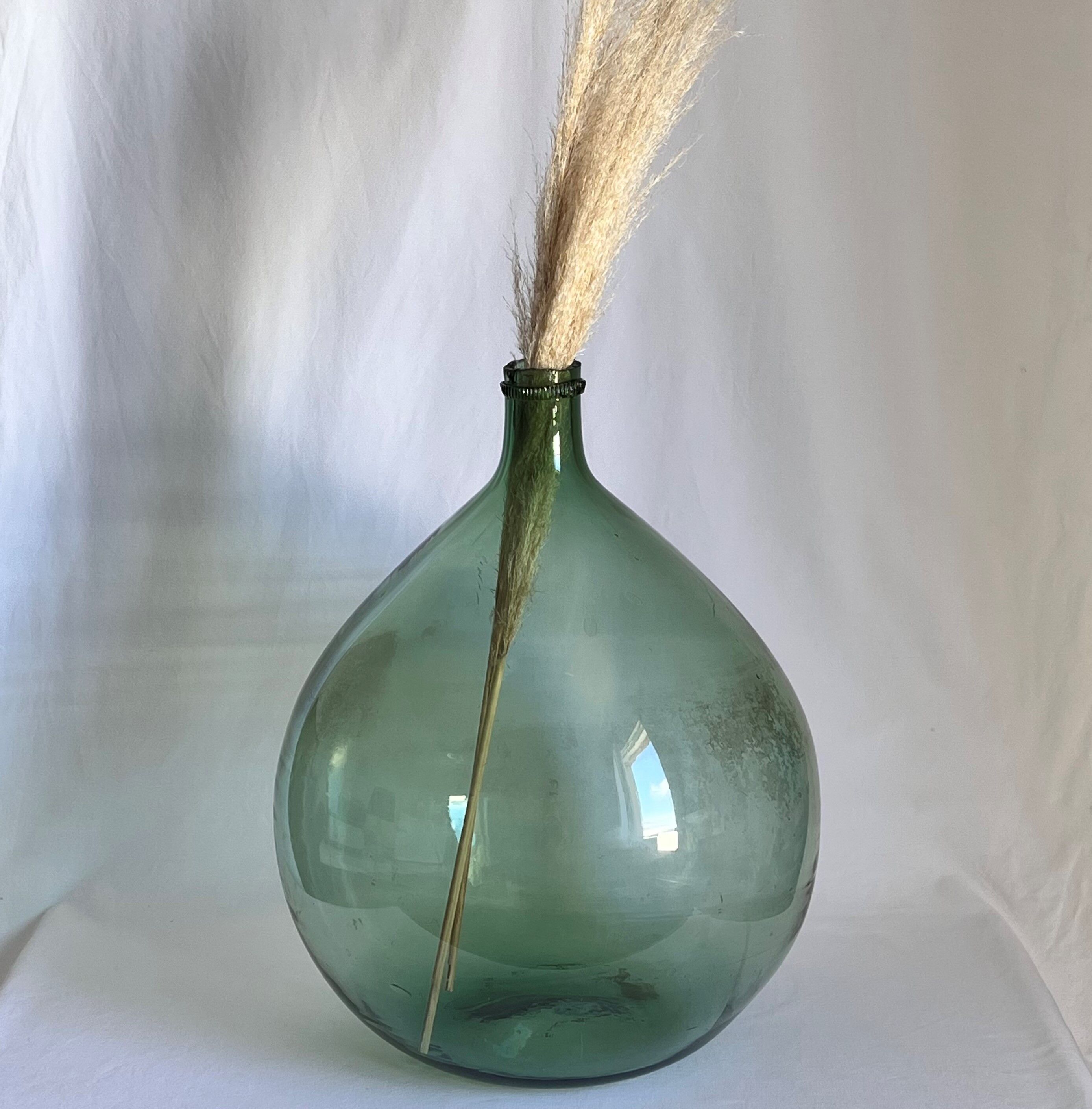 Bonbonne dame jeanne ancienne 30l verte
