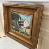 Table / vintage canvas country