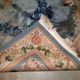 Vintage Chinese carpet Art Deco handmade 186cm x 273cm 1940s