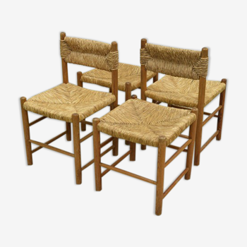 Set de chaises et tabourets modèle Dordogne, édités par Sentou