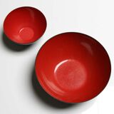 Pair of bowls "Krenit" steel enamelled by Krenchel for Torben Orskov