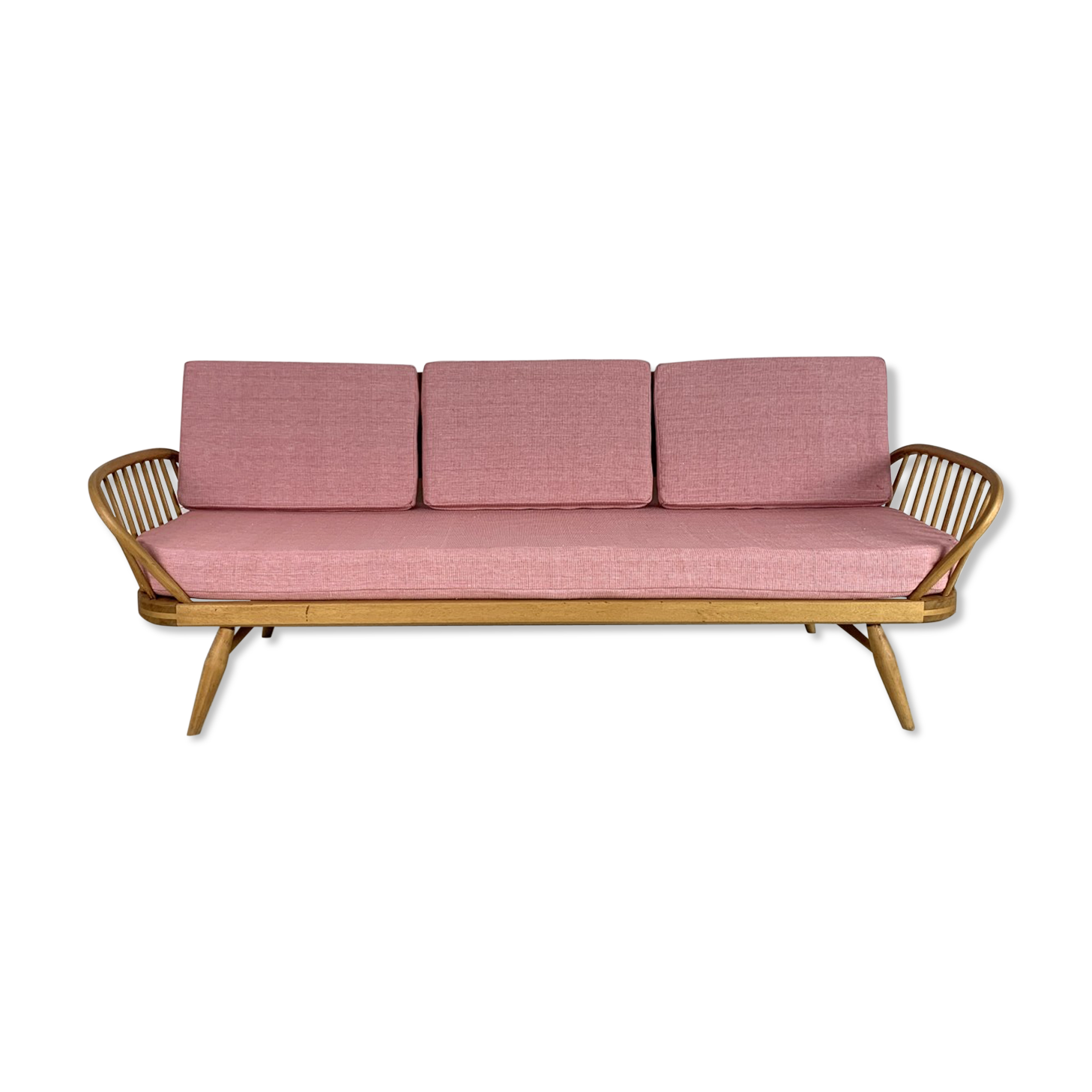 Vintage sofa ercol studio - blond and pink