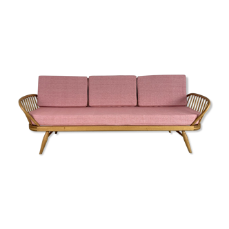 Vintage sofa ercol studio - blond and pink
