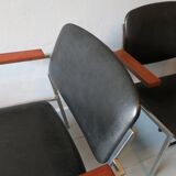 Pair of Gijs van der Sluis model 57 armchairs, Netherlands 1960s