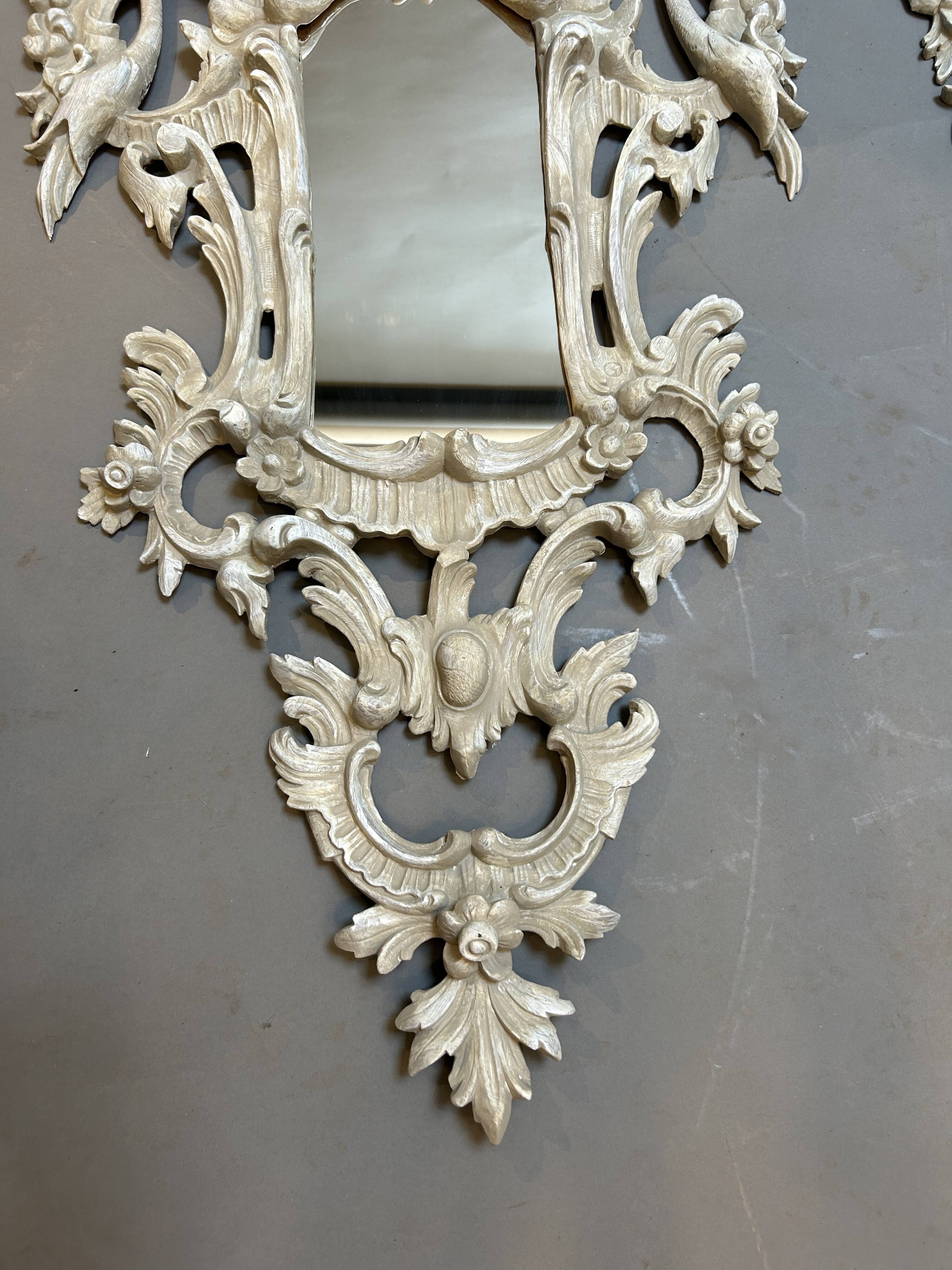 Pair C19th Continental Wall Mirrors