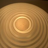 Round curved spiral ceiling light space age