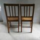Paire de chaises de bistrot, années 40