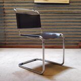 Chair S33 Marcel Breuer Thonet black leather
