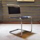 Chaise S33 Marcel Breuer Thonet cuir noir
