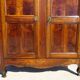 Antique solid walnut cabinet, Louis XV style