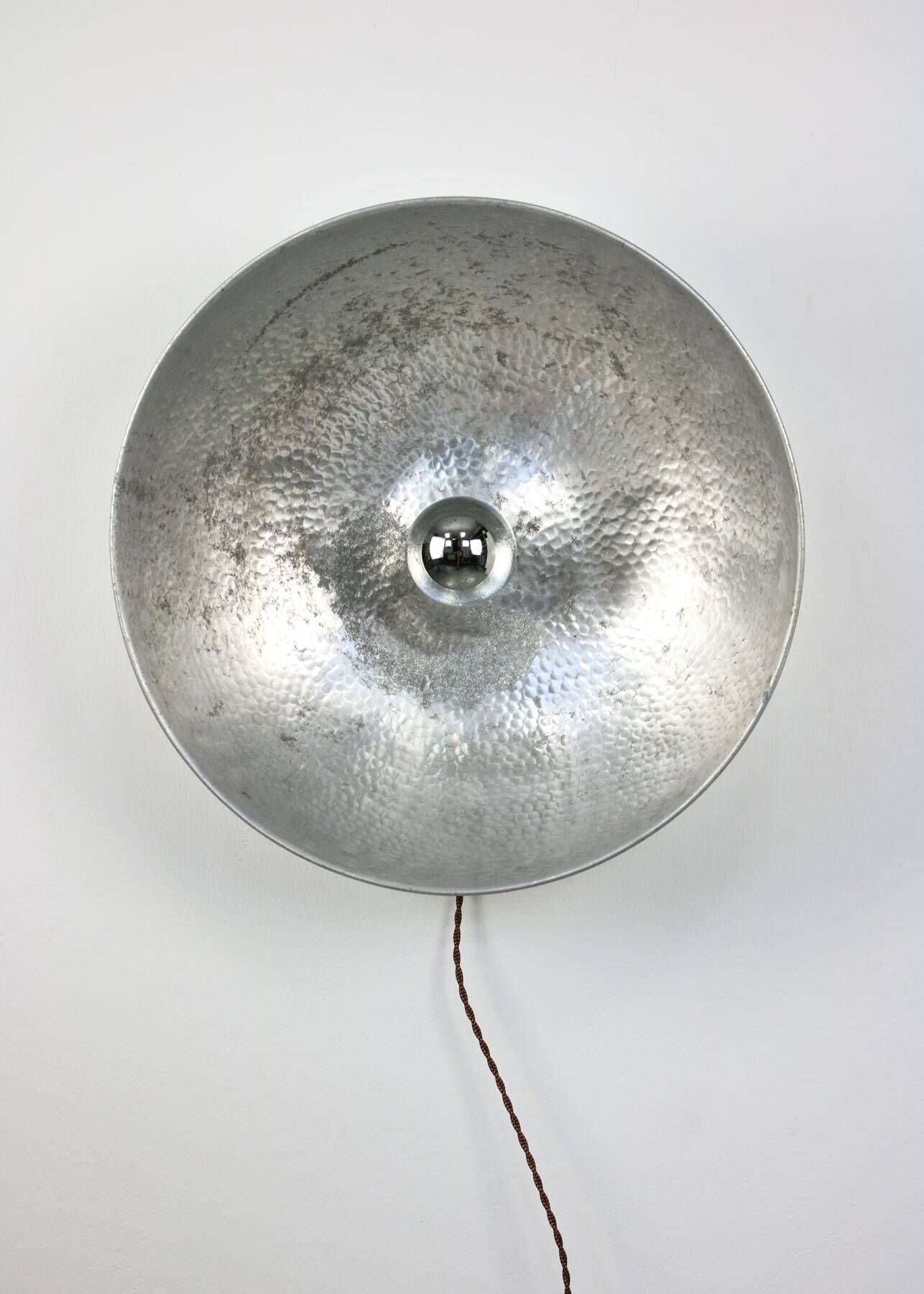 Large Vintage Aluminum Wall Lamp, 70s
