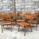 Series of 11 chairs 1950/1960