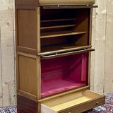 Mahogany and oak desk display cabinet from the MD brand, manufactured in the 1960s - removable
