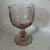 Large stemmed glass with bubble glass