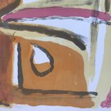 Original lithograph signed by Bram VAN VELDE, Yellow Course, 1967 (MP 40)