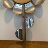 Miroir Sorcière Fleur Chrome Circa 1970