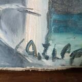 oil painting on canvas signed 1950s