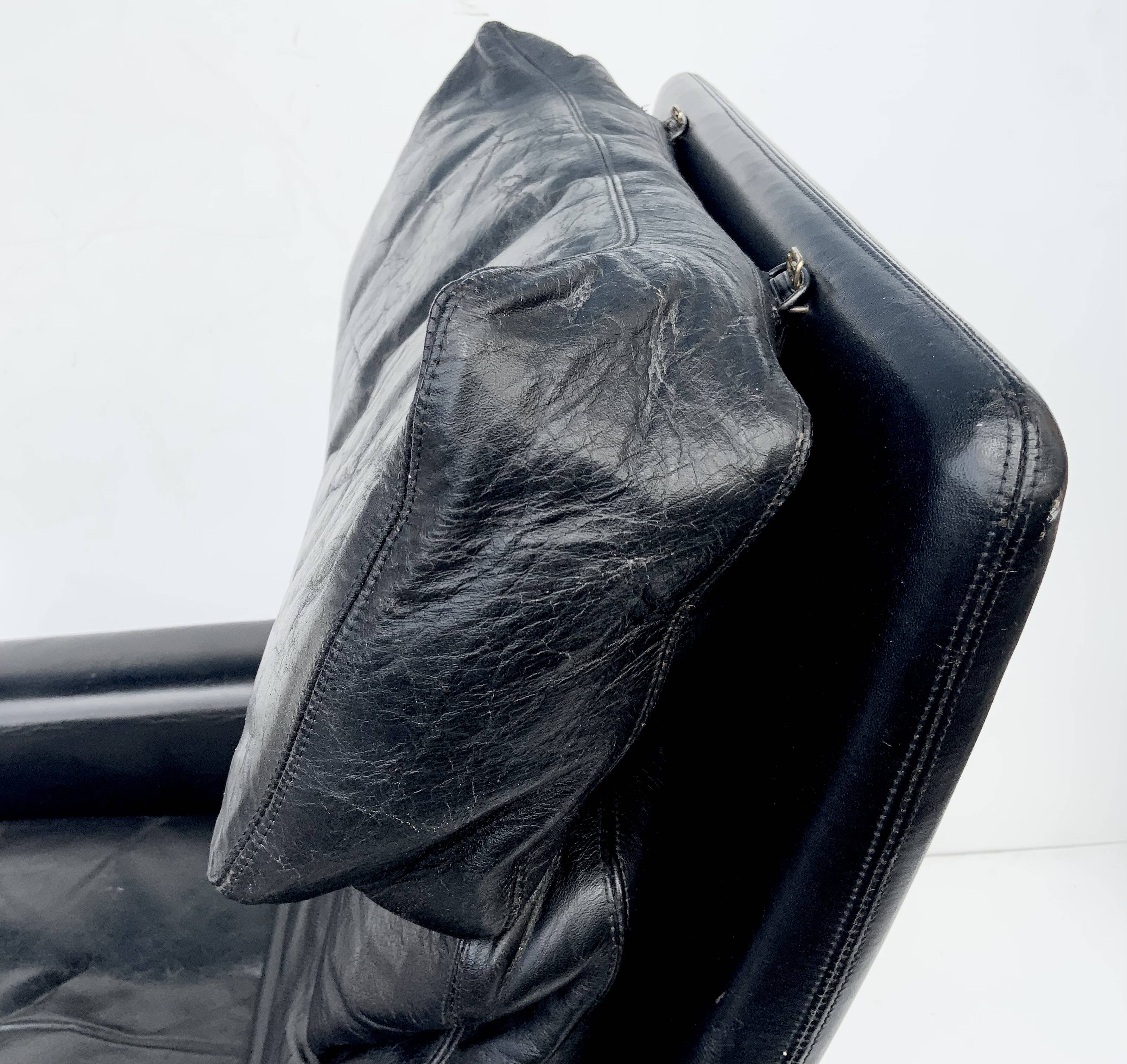 Vintage Retro Danish High Back Armchair Designed by H.Olsen Denmark 1960s