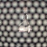 Minimalist perforated metal pendant lamp by Orno, Finland.