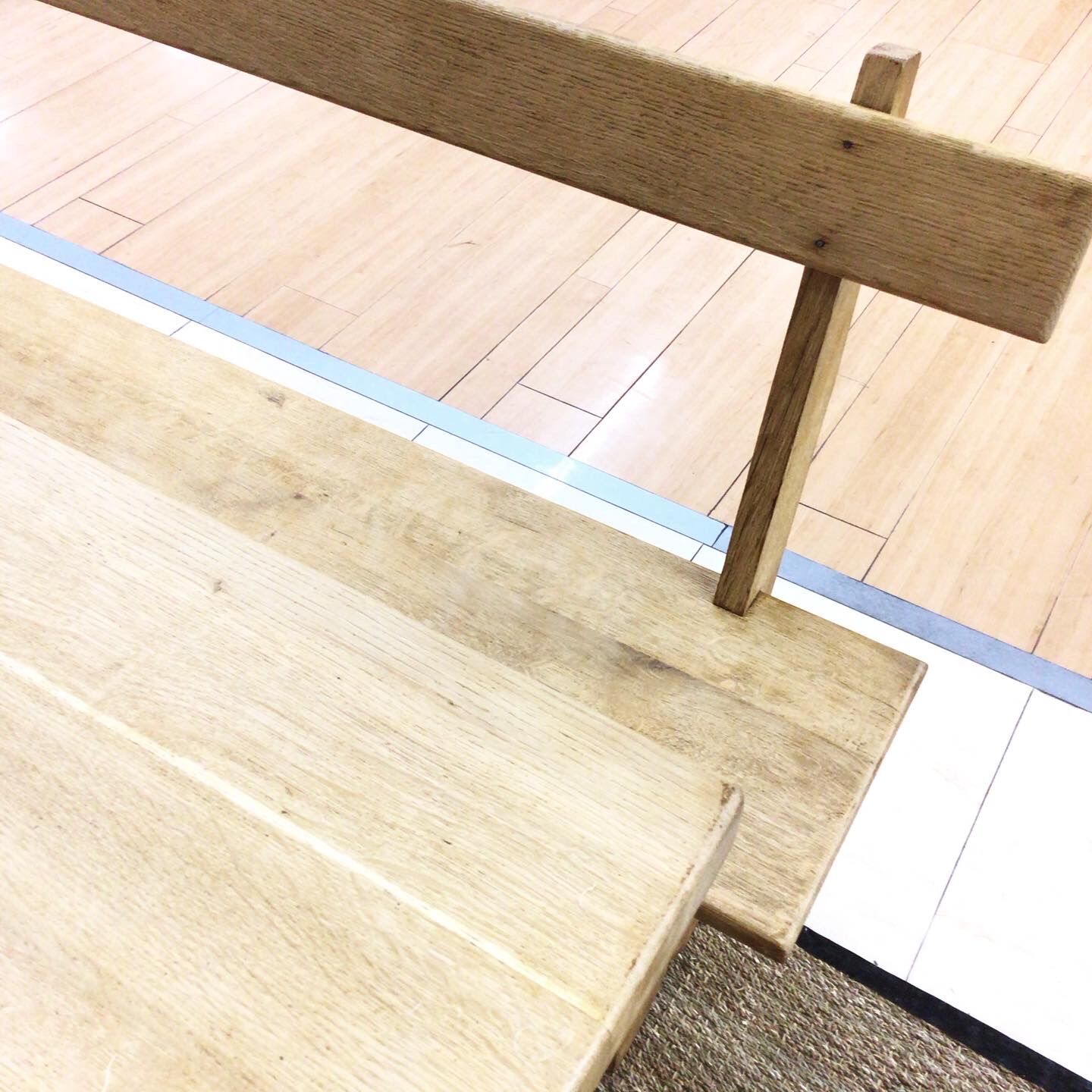 Farm table and 3 benches