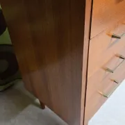 Small vintage sideboard from the 1960s with 4 drawers and a door.