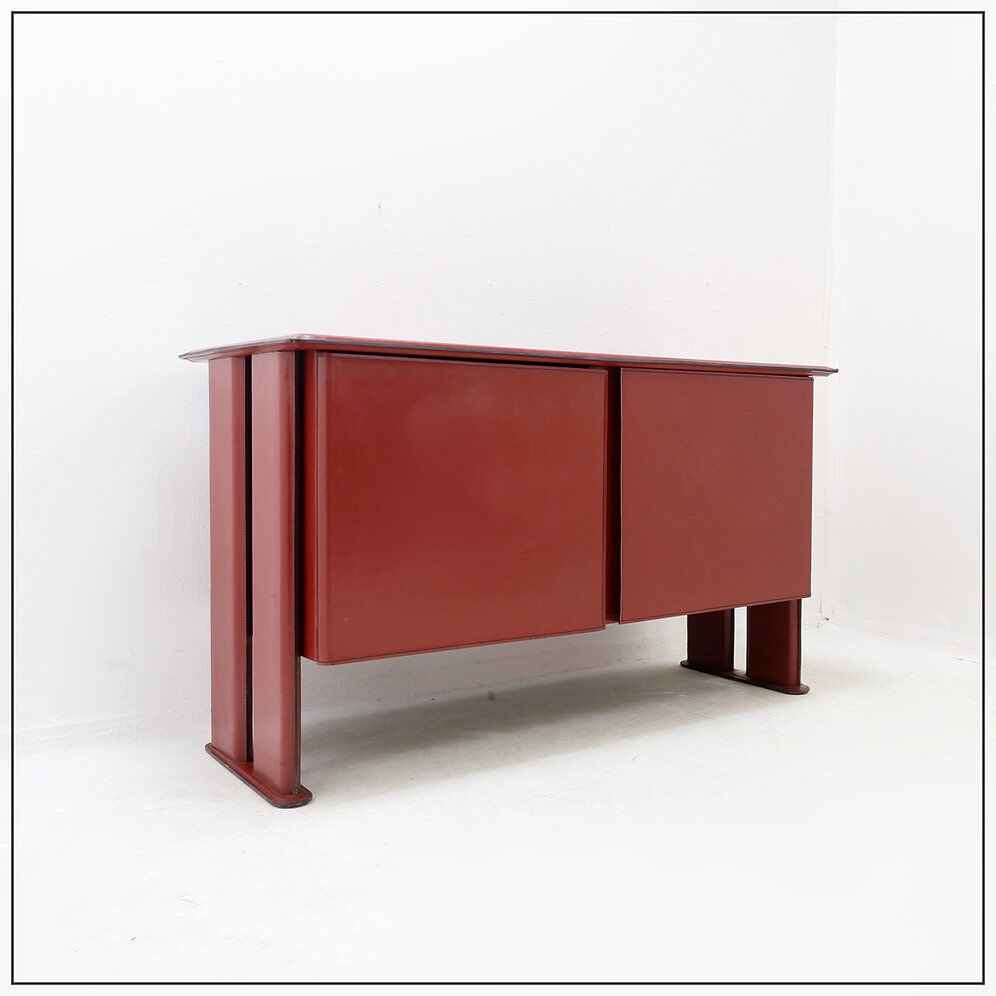 Leather buffet by De Couro from Brazil - 1980s