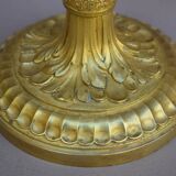 Pair of 19th century gilt bronze candlesticks
