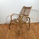 vintage italian rattan lounge chair
