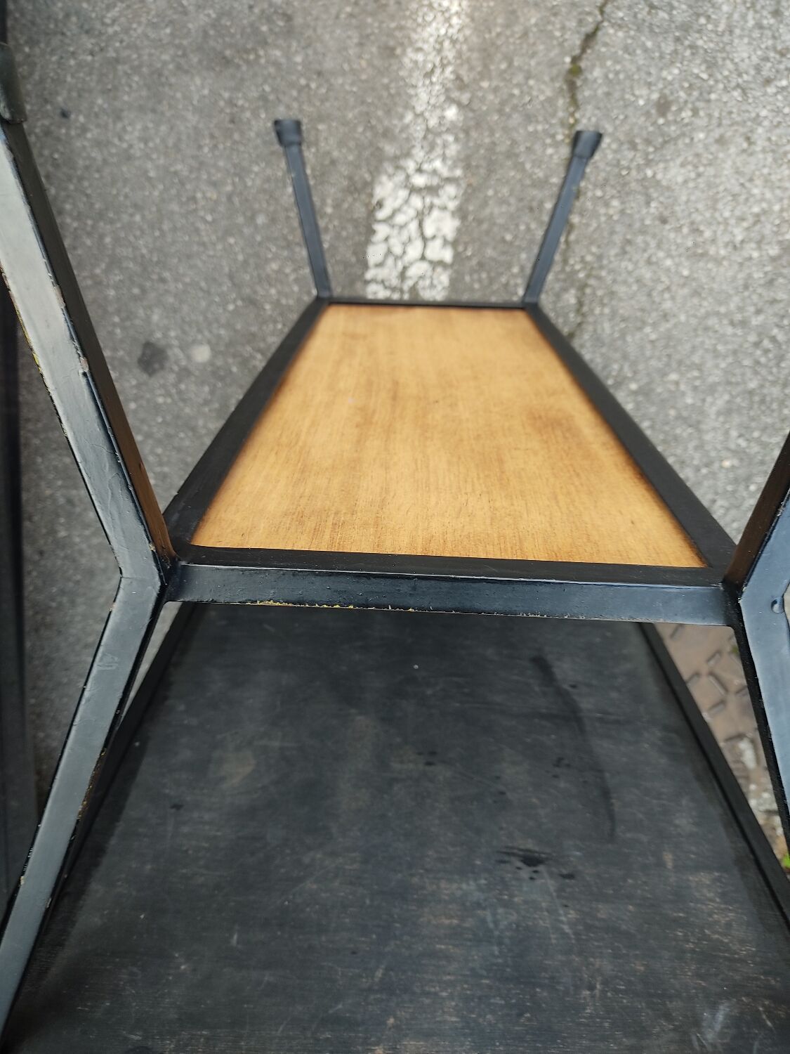 Table basse vintage métal  bois