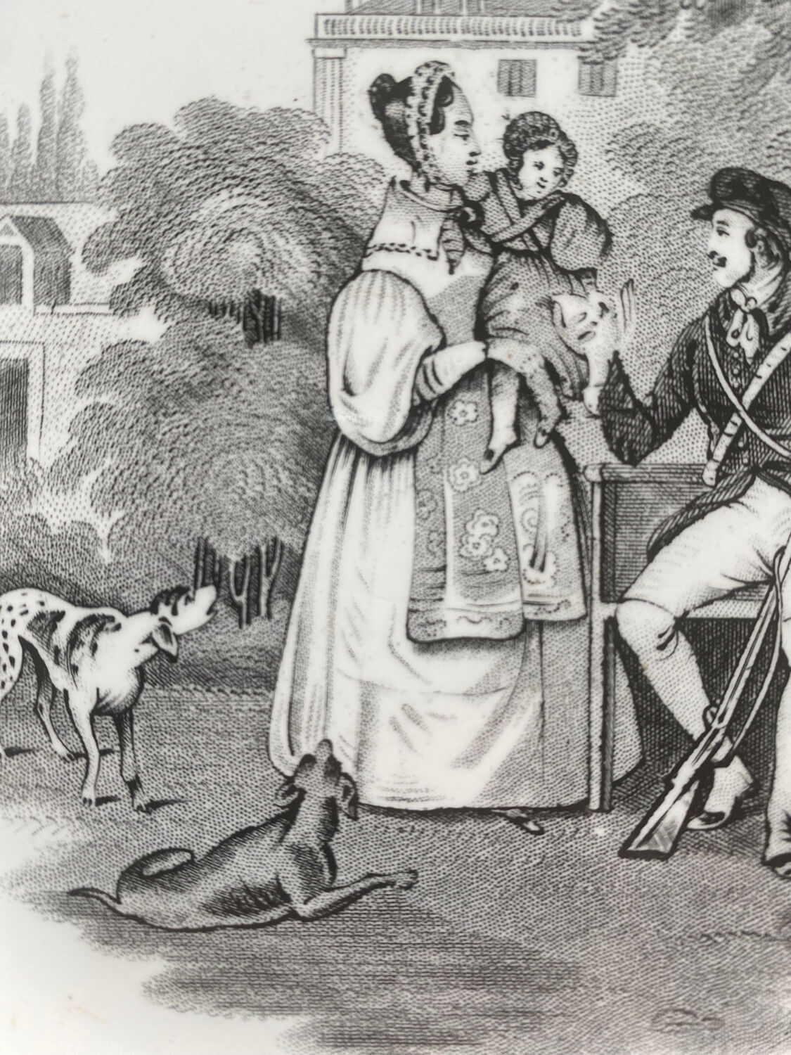 Creil Montereau - duo of plates