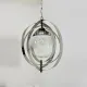 Mid-century glass sphere hanging pendant glass lamp design 1970’s space age Italy