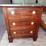 Cuban mahogany chest of drawers Return from Egypt Empire early 19th century