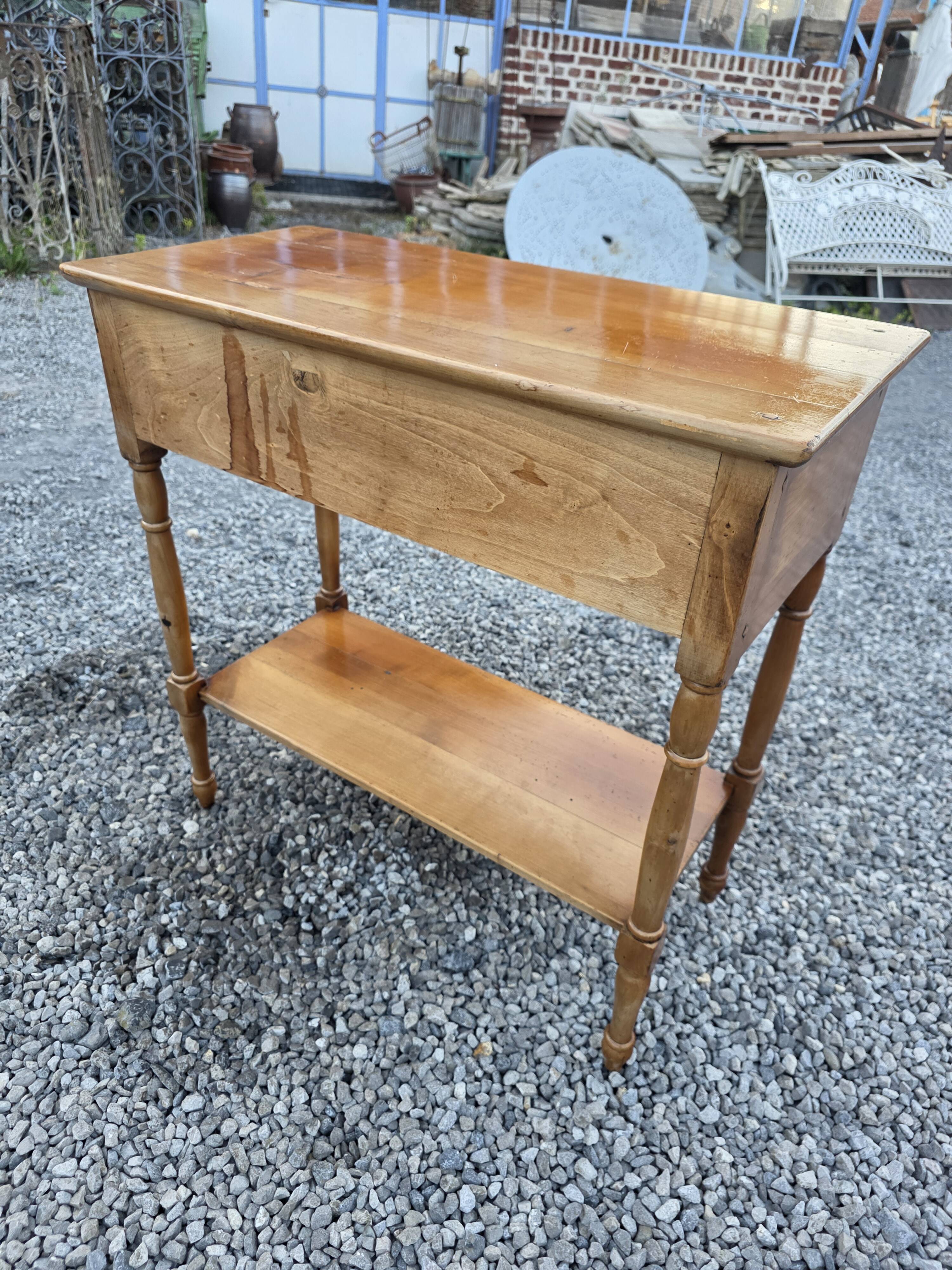 Console en merisier milieu XXème
