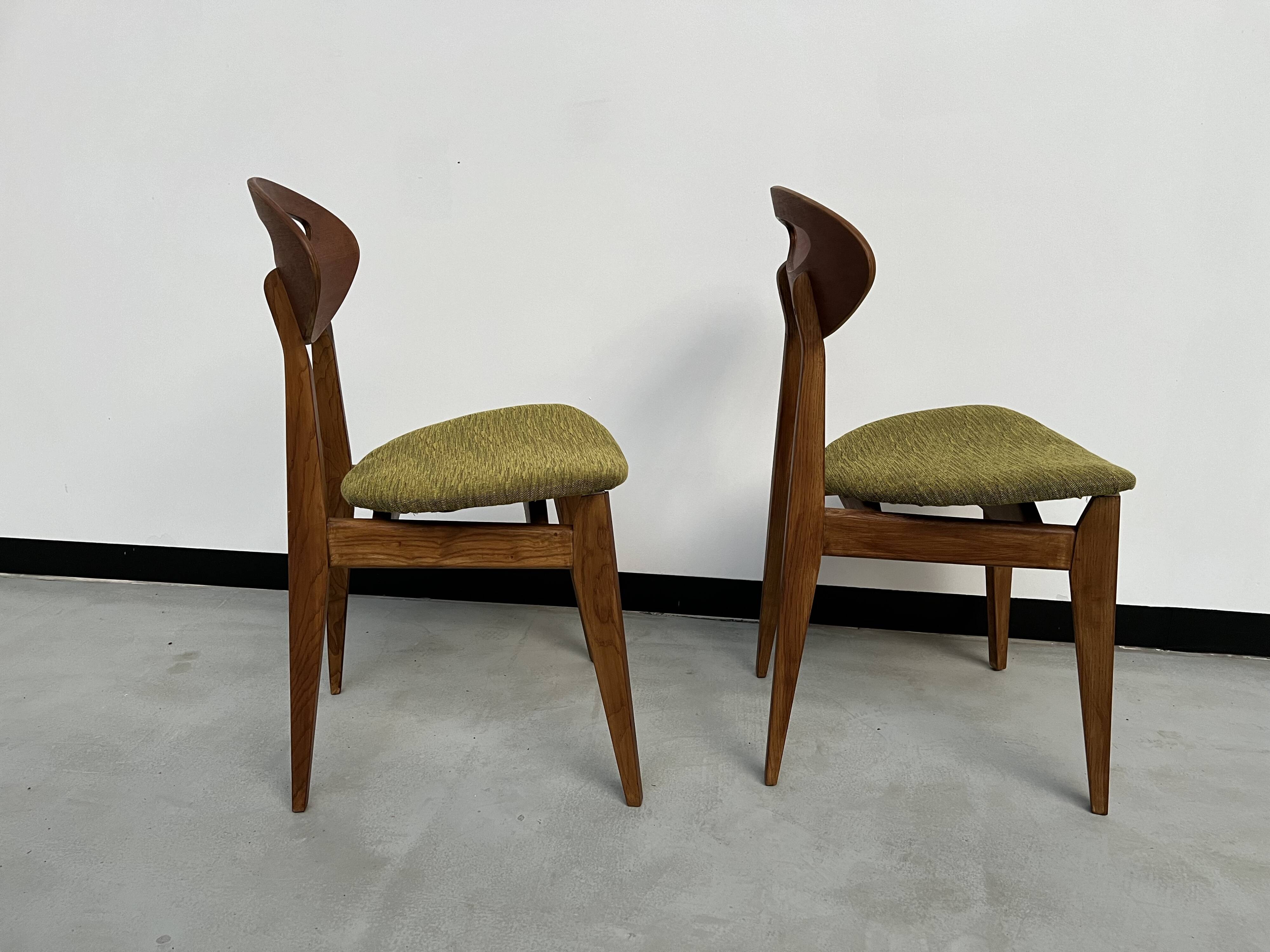 Duo de chaises Roger Landault pour Sentou