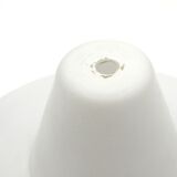 White saucer lamp